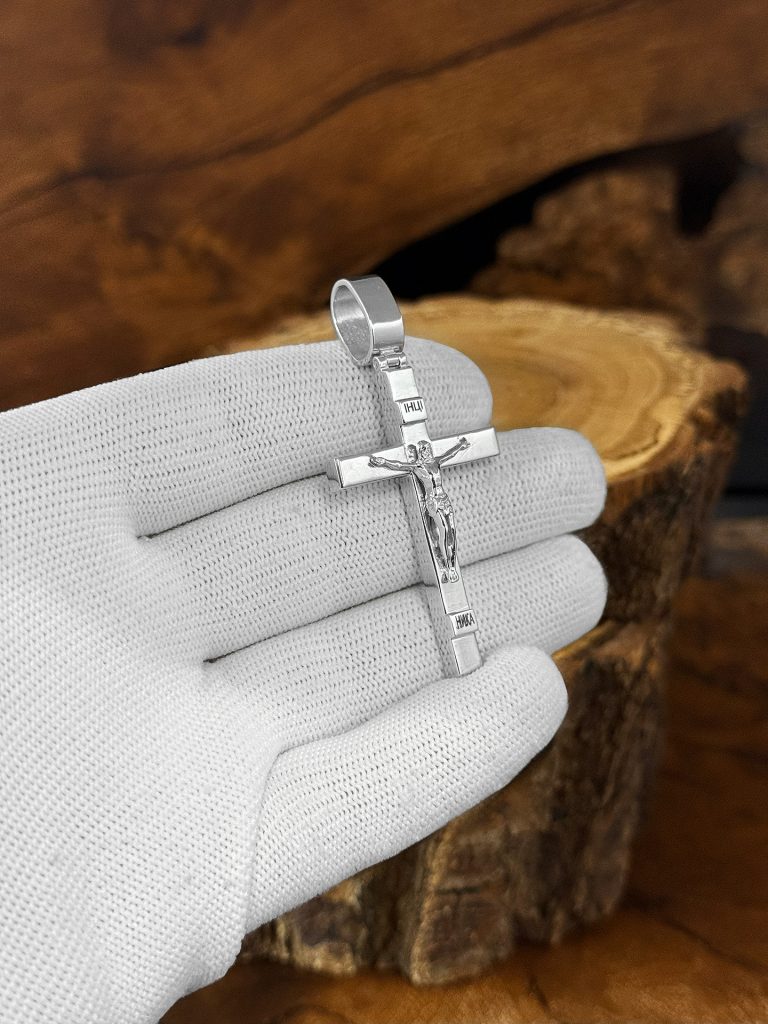 Серебряный крест - кр136